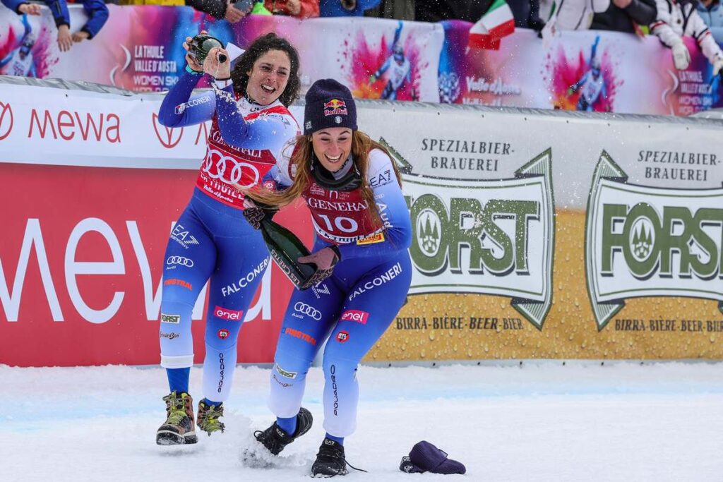 Federica Brignone e Sofia Goggia