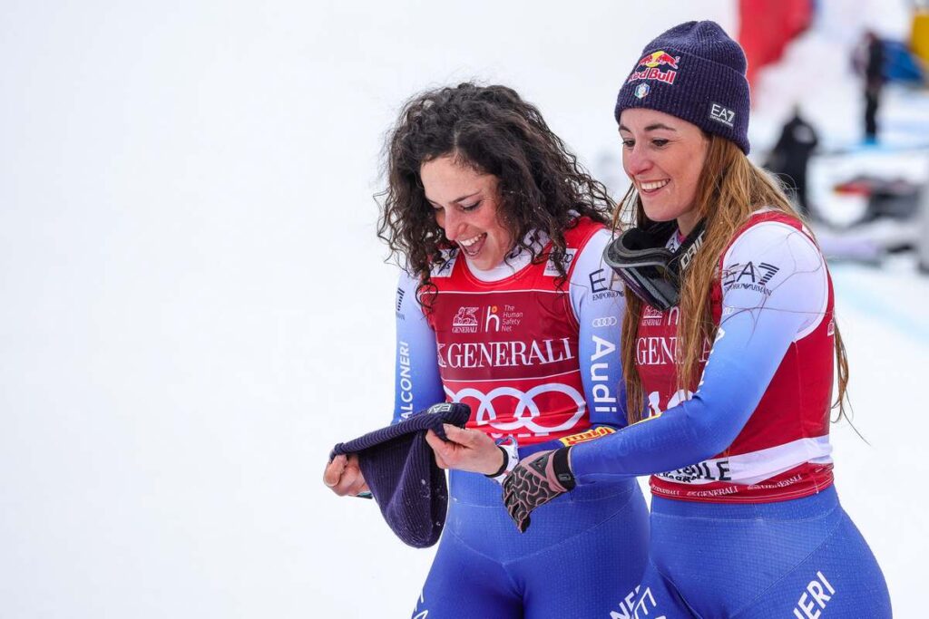 Federica Brignone e Sofia Goggia