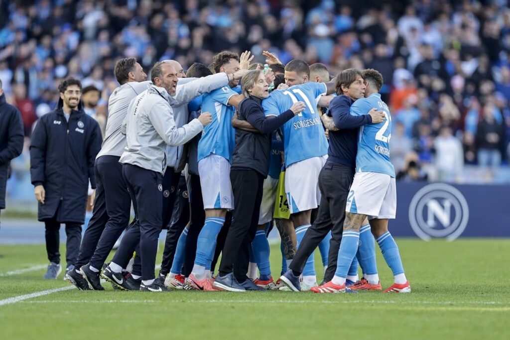 Esultanza Napoli - Foto Antonio Balasco / IPA Sport / IPA