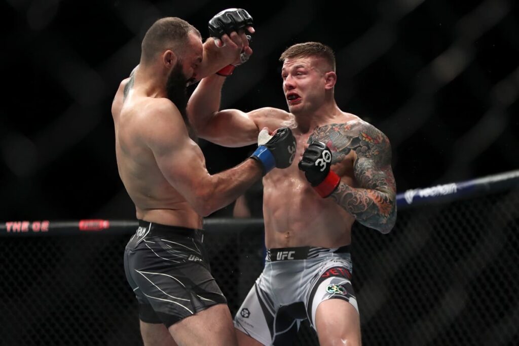 Marvin Vettori e Roman Dolidze - Foto Kieran Cleeves PA Wire/PA Images / IPA