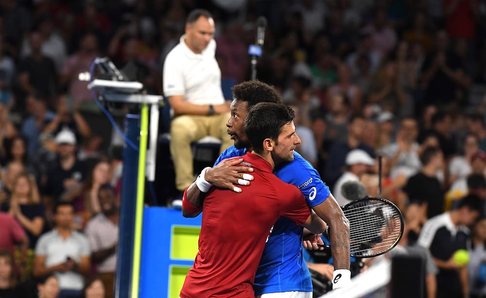 Novak Djokovic e Gael Monfils - Foto Roberto Dell'Olivo