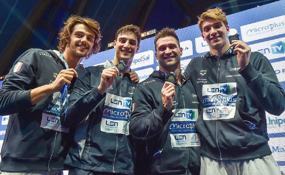 Nuoto Europei 2021, staffetta 4x50