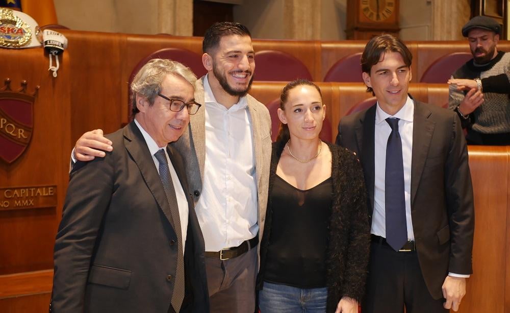 Carlo Di Blasi, Mattia Faraoni, Gloria Peritore e Alessandro Onorato - Foto Fight1