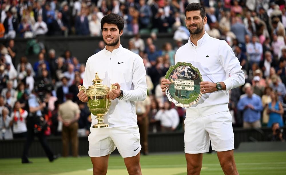 Carlos Alcaraz e Novak Djokovic