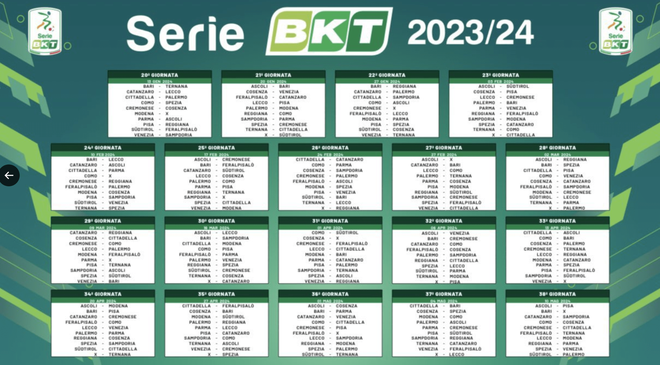 Calendario Serie B 2024 2024 Da Stampare - Hetty Laraine