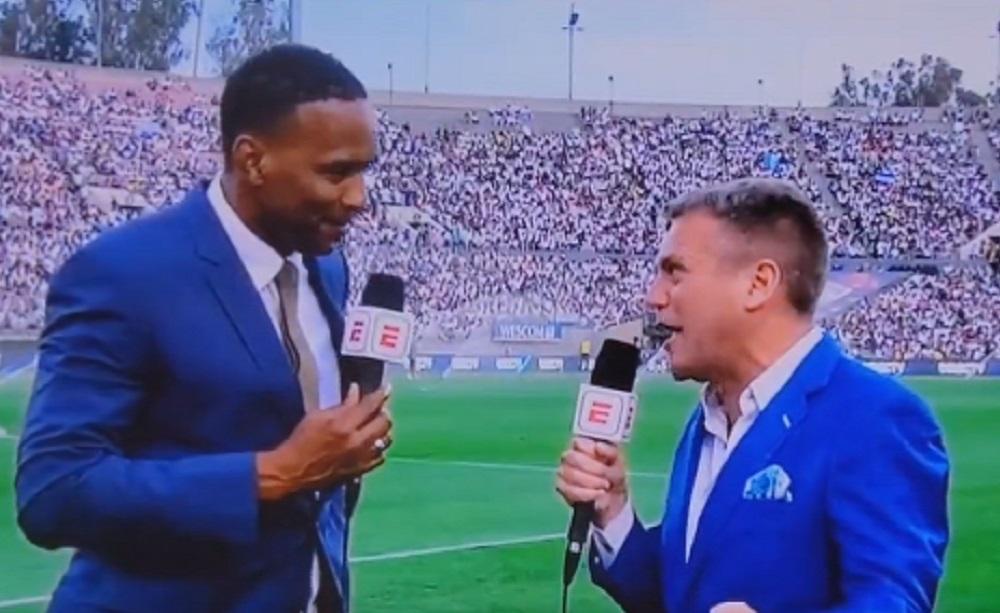 Shaka Islop durante la diretta di Espn