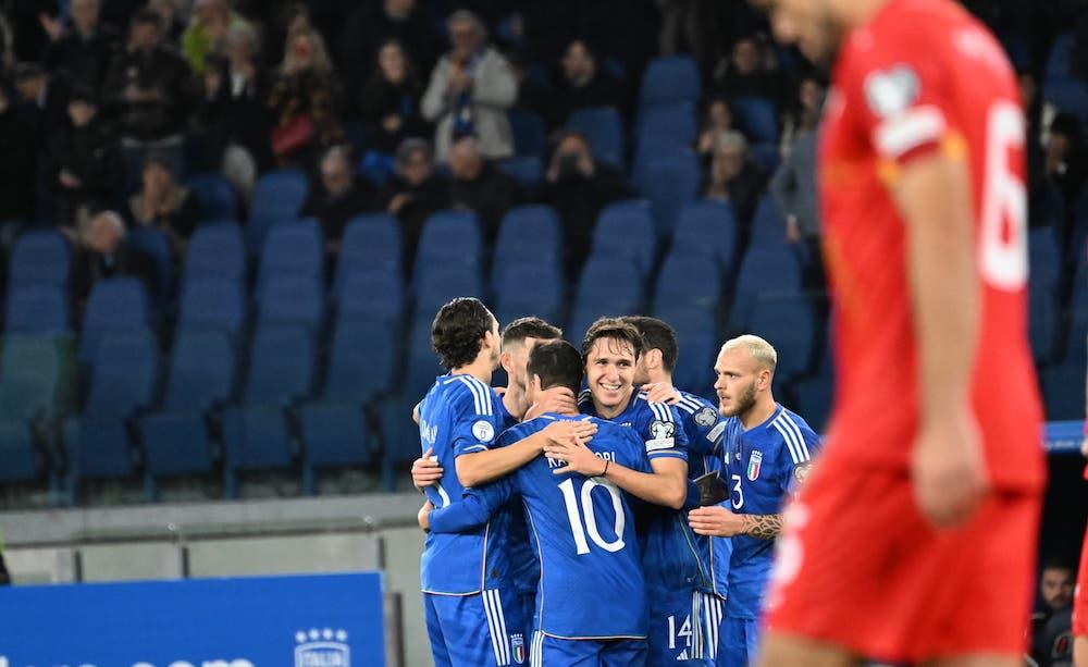 Federico Chiesa esultanza Nazionale