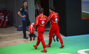 Charles Leclerc e Carlos Sainz Ferrari