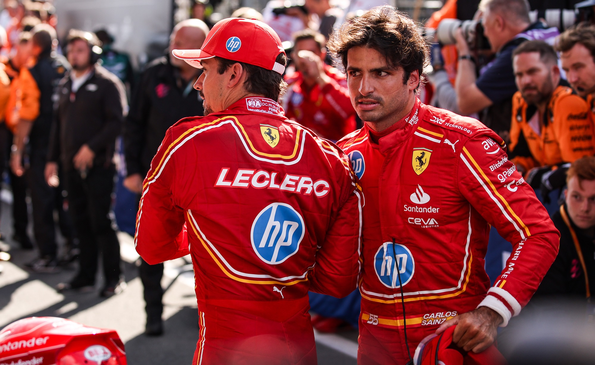 Charles Leclerc e Carlos Sainz, Ferrari