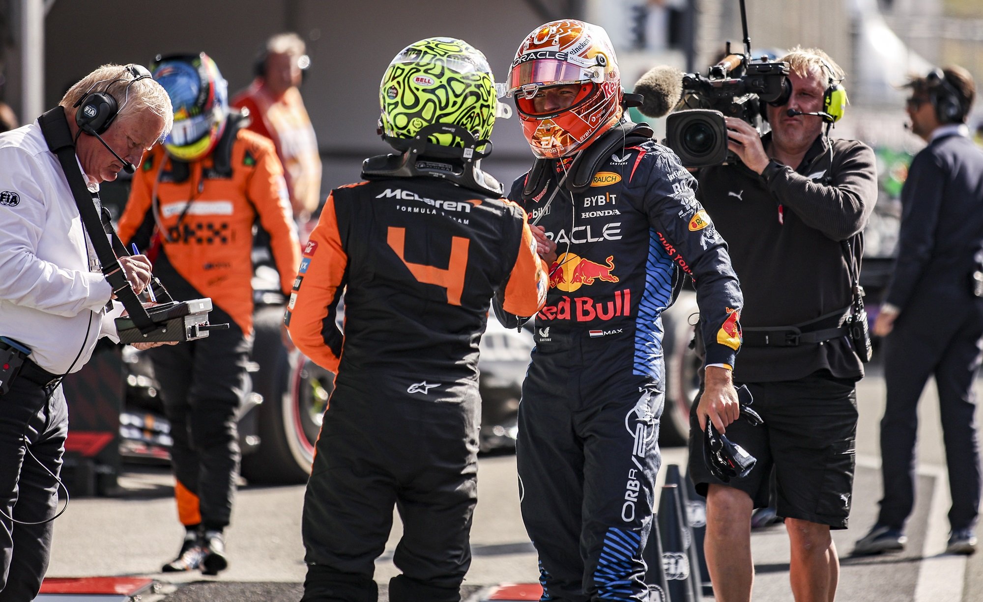 Lando Norris e Max Verstappen