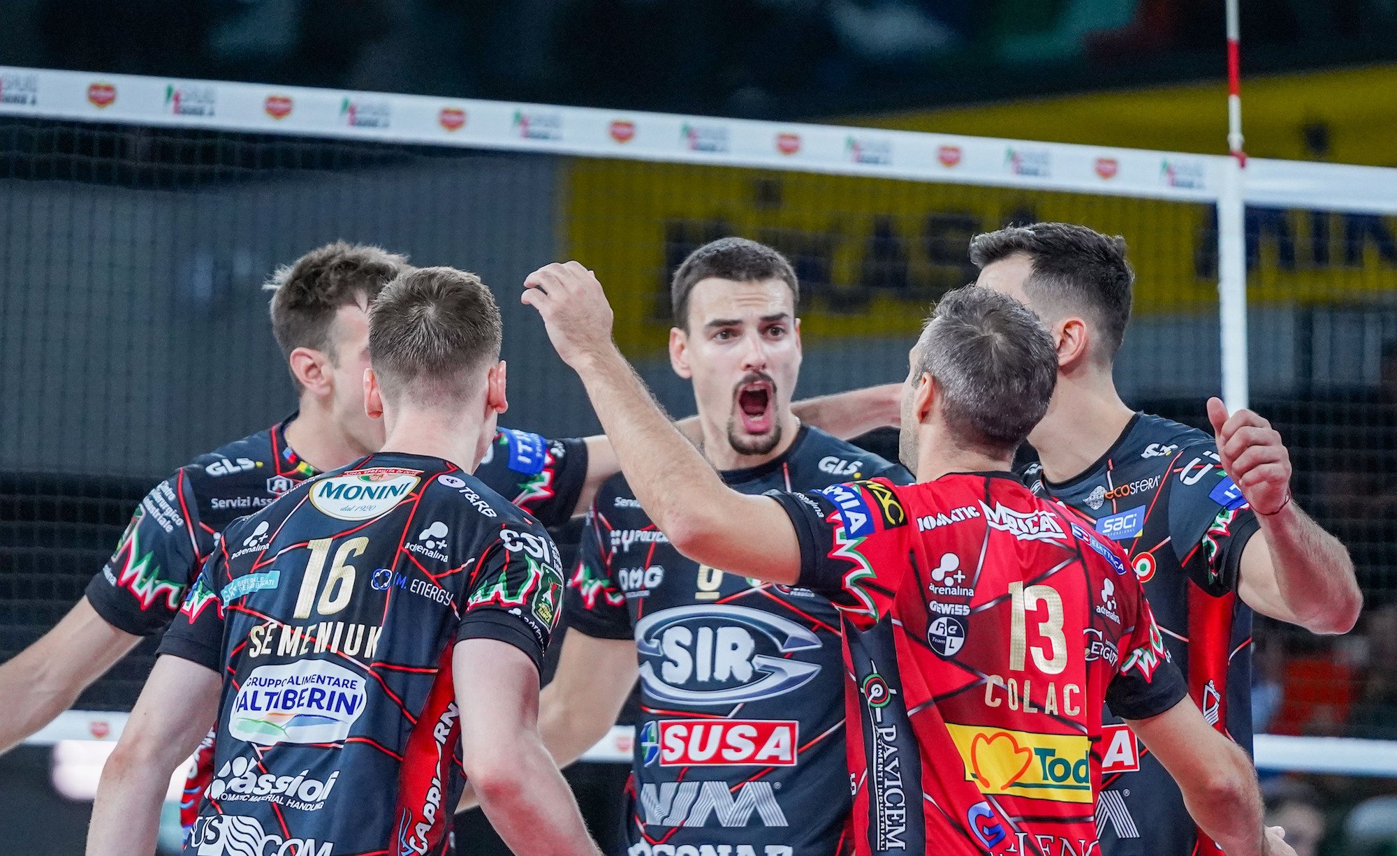 Esultanza Perugia volley maschile