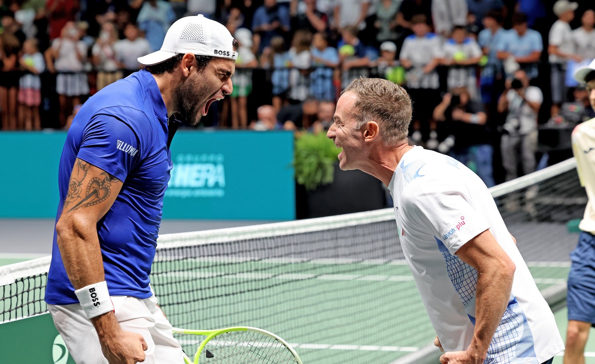 Matteo Berrettini e Filippo Volandri