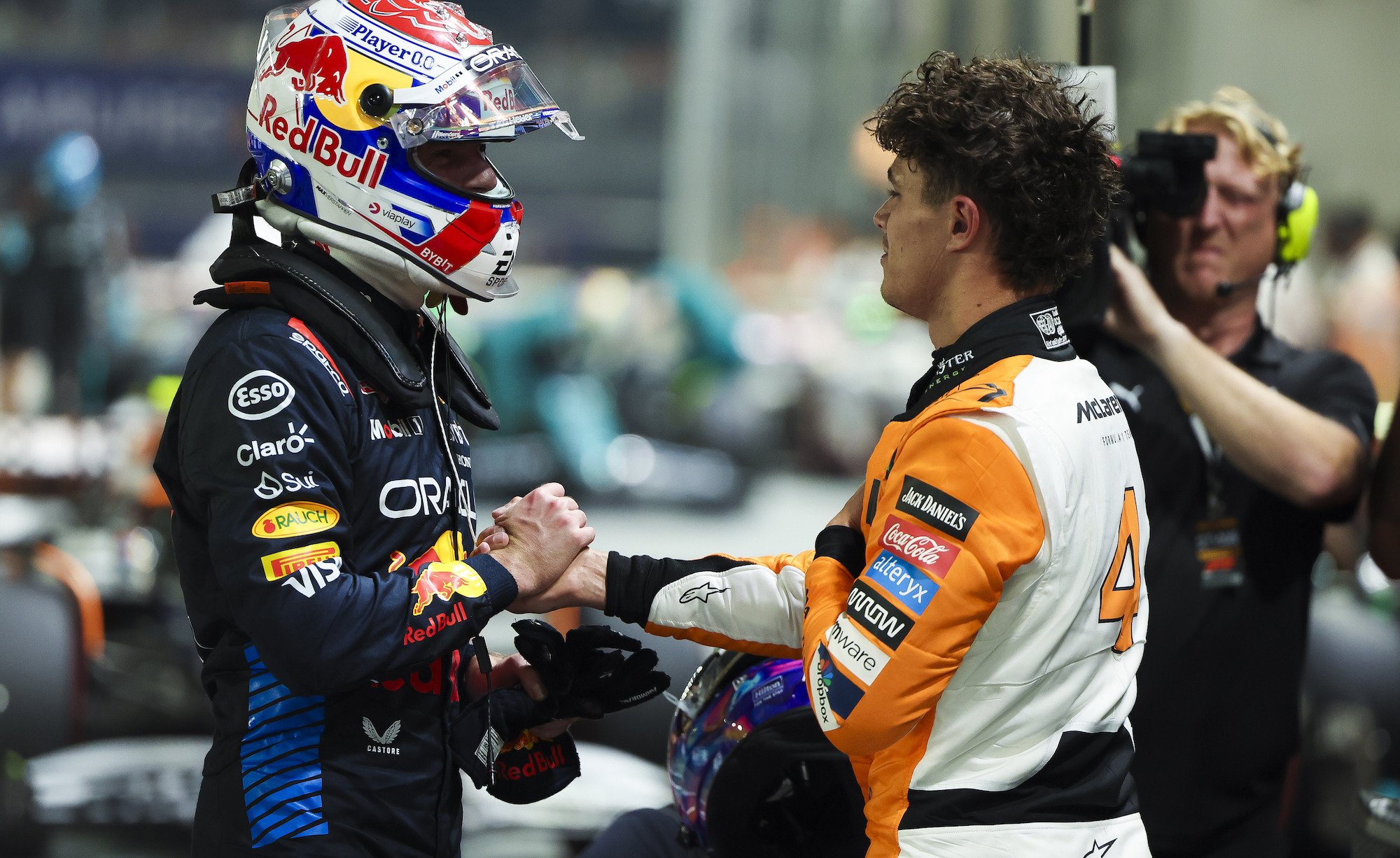 Max Verstappen e Lando Norris