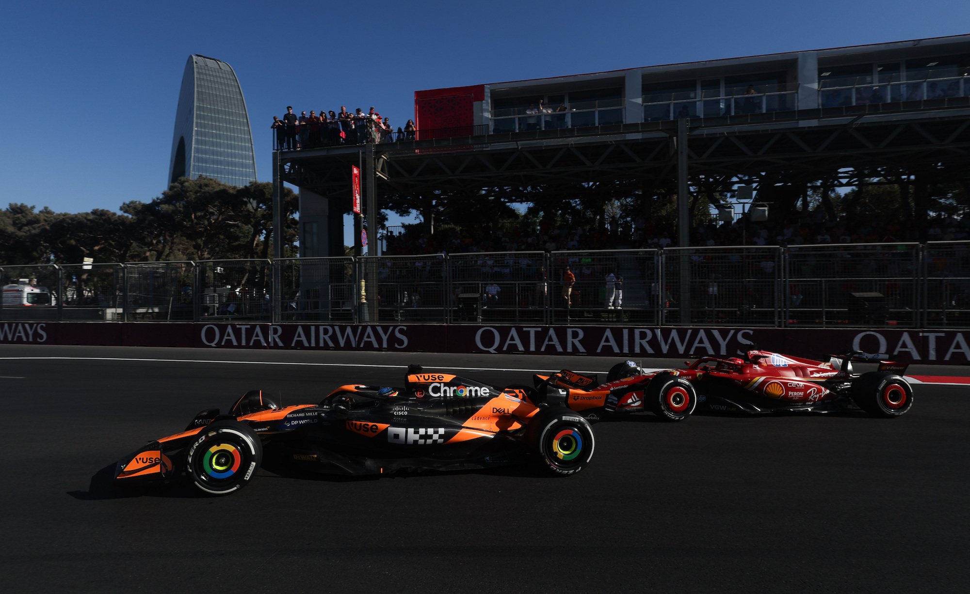 Oscar Piastri e Charles Leclerc