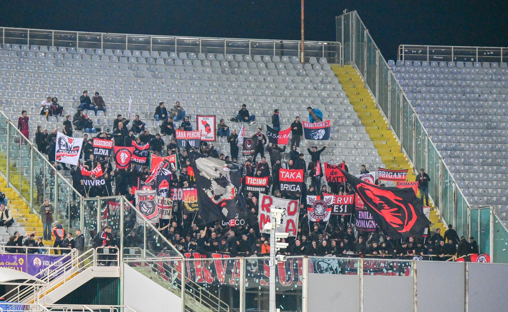 Tifosi Milan a Firenze