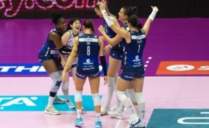 Esultanza Vero Volley Milano