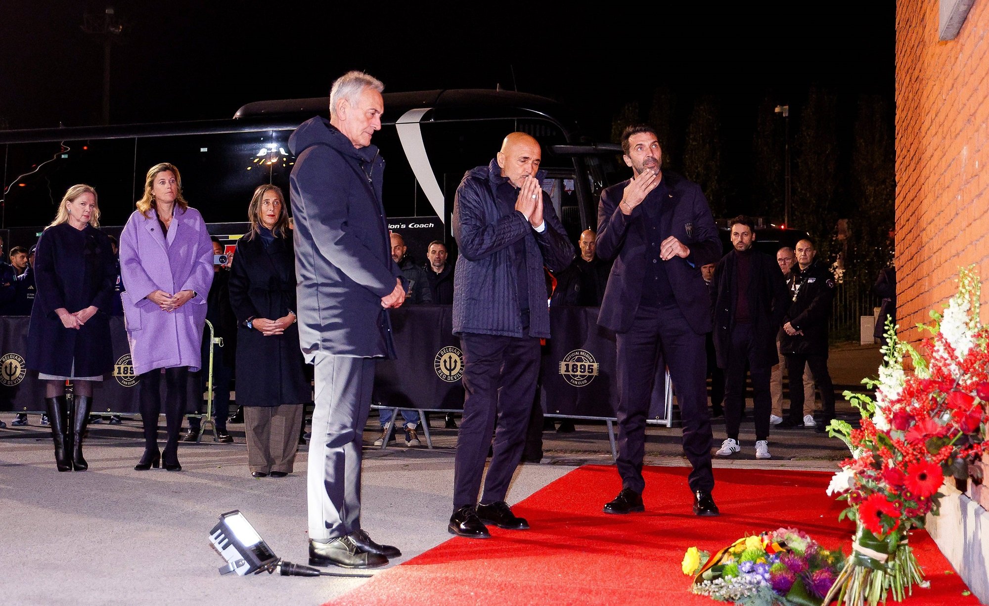 Gabriele Gravina, Luciano Spalletti e Gianluigi Buffon