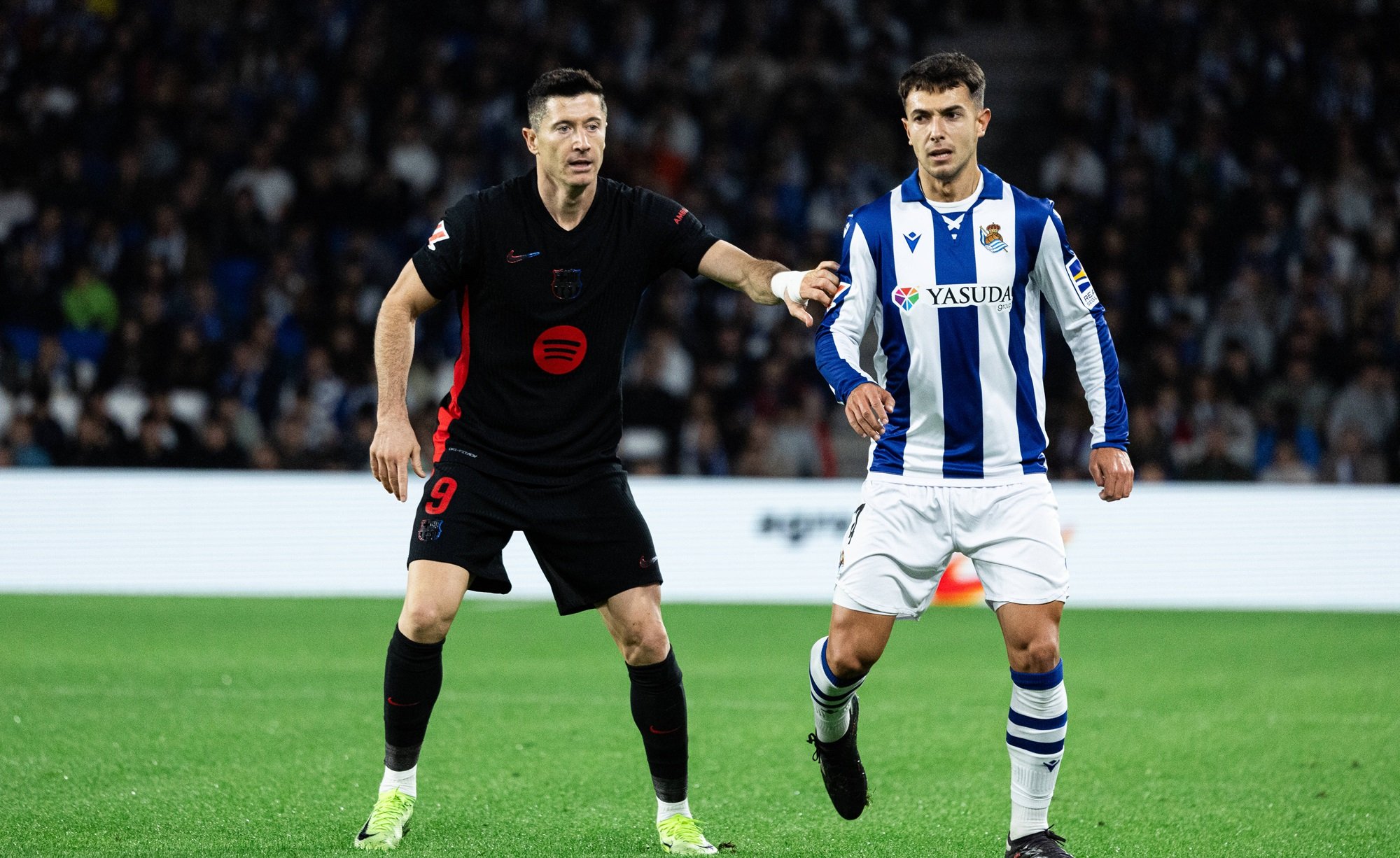 Robert Lewandowski e Martin Zubimendi