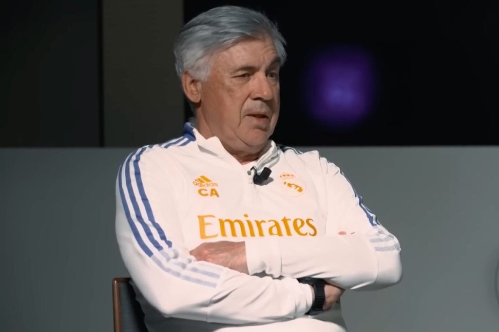 Ancelotti intervistato a Prime Video