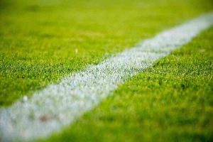 Riga di fallo laterale di un campo da calcio