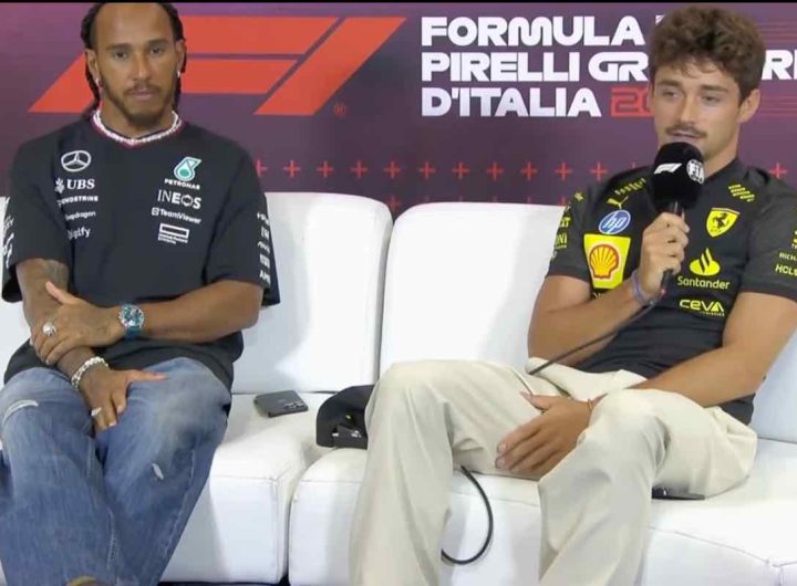 Hamilton e Leclerc in conferenza