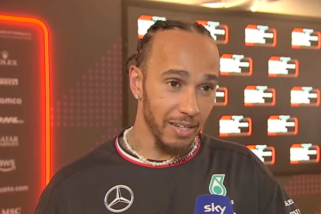 Lewis Hamilton intervistato da Sky