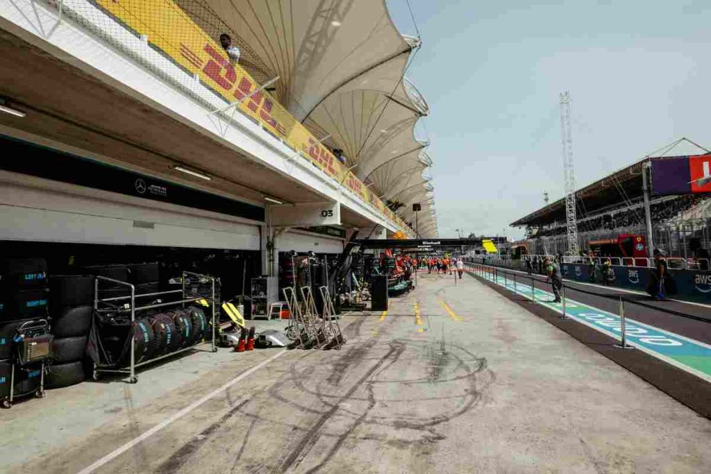 Paddock di una pista da Formula 1