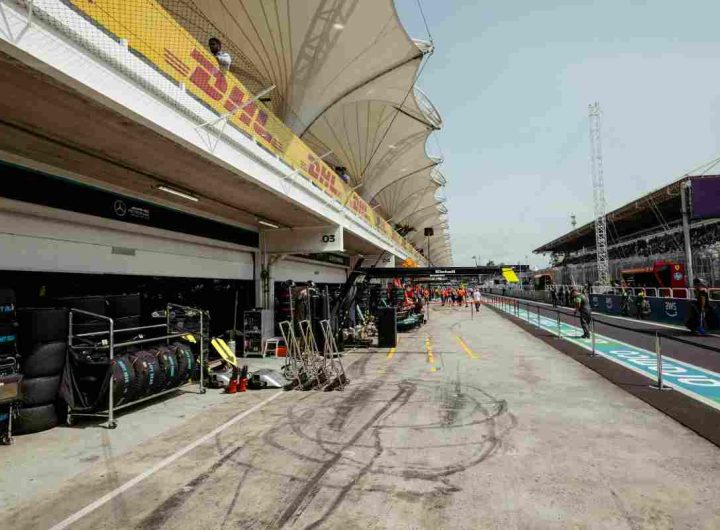 Paddock di una pista da Formula 1