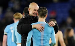 Pep Guardiola e Bernardo Silva