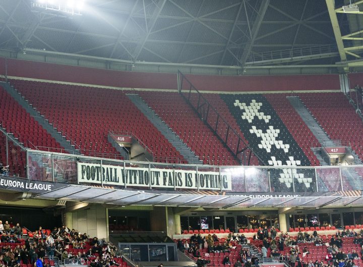 Striscione Ajax-Lazio