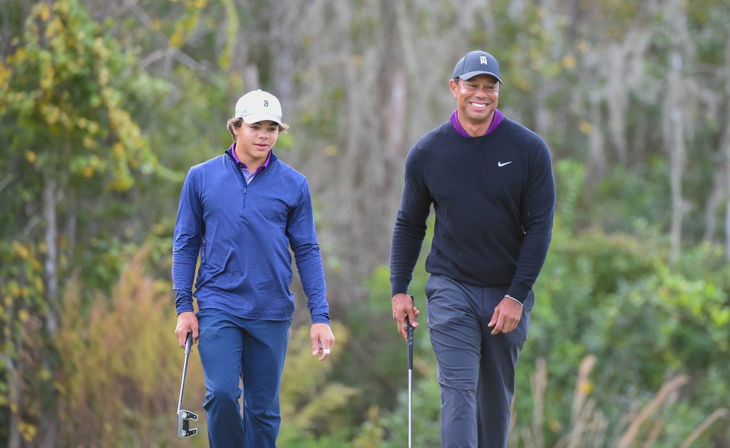 Tiger e Charlie Woods