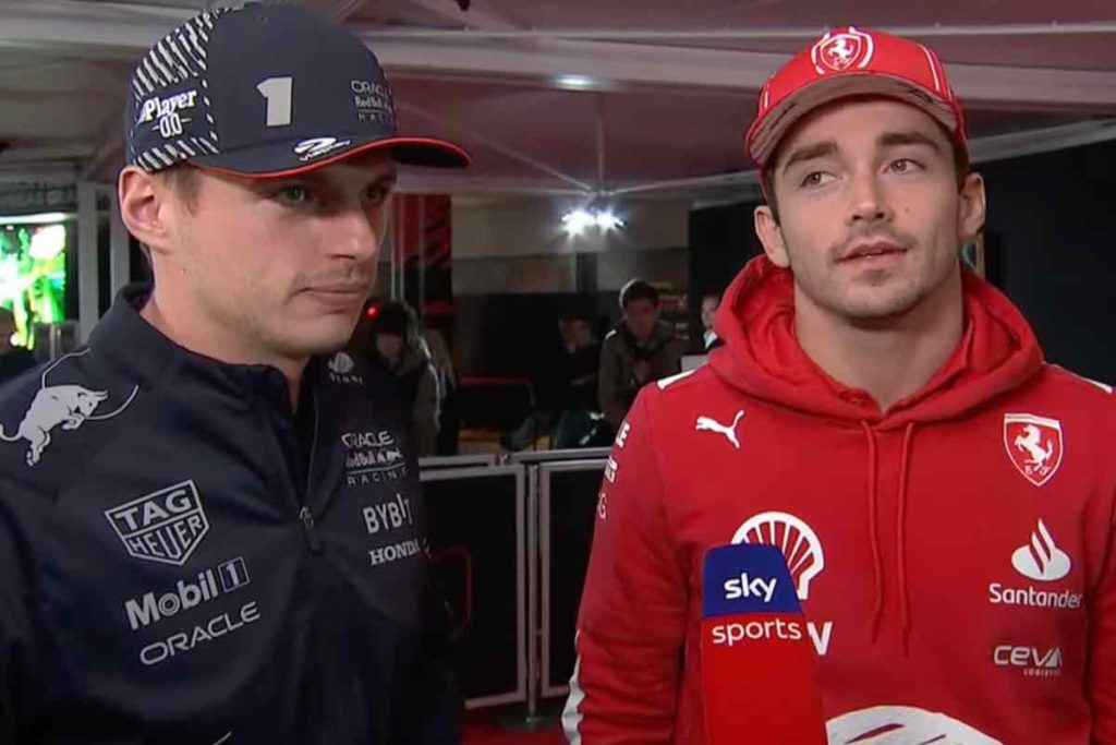 Verstappen e Leclerc intervistati