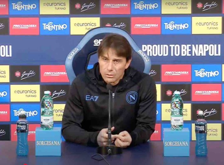 Conte in conferenza stampa Atalanta-Napoli