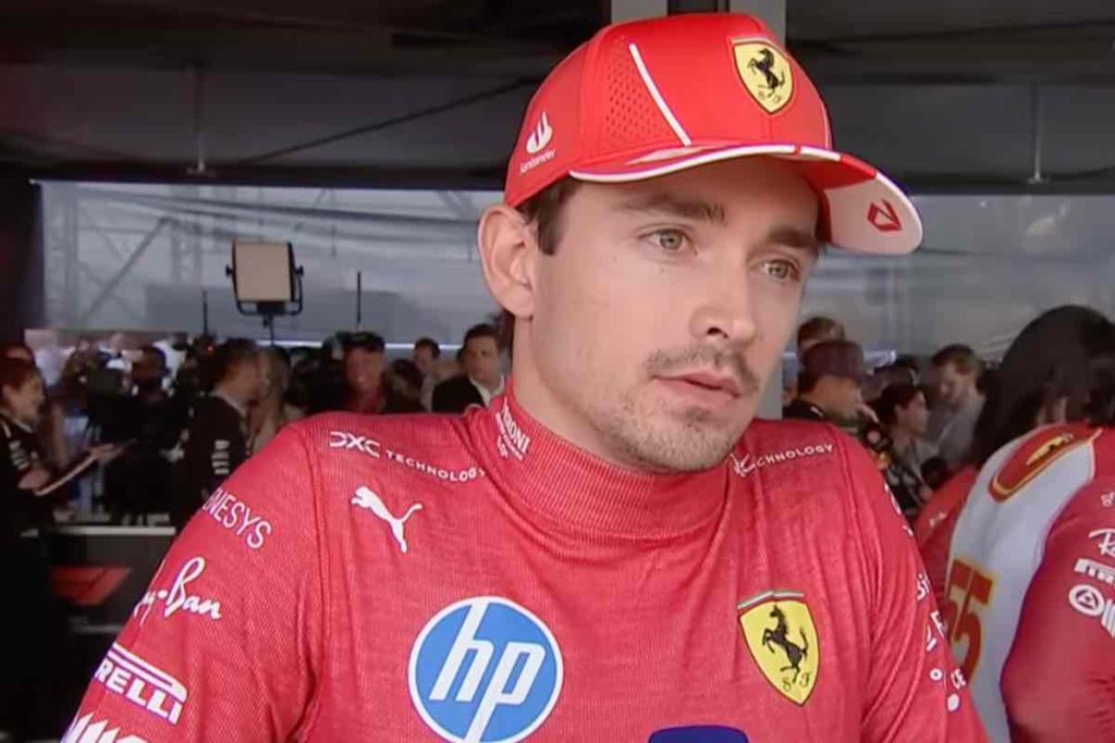 Leclerc intervistato da Sky