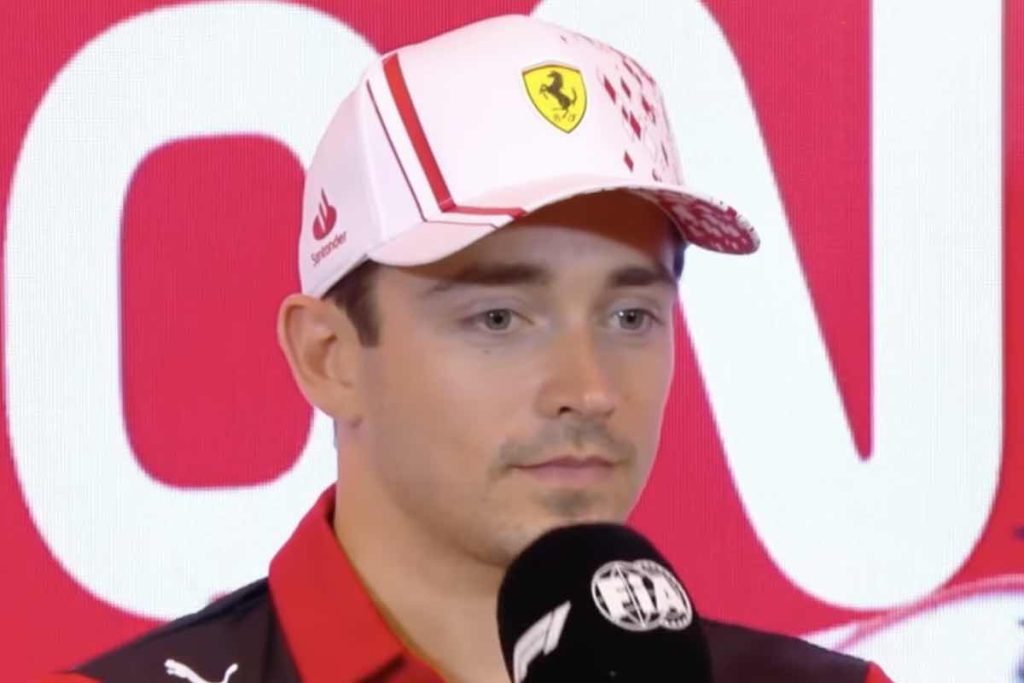 Leclerc in conferenza