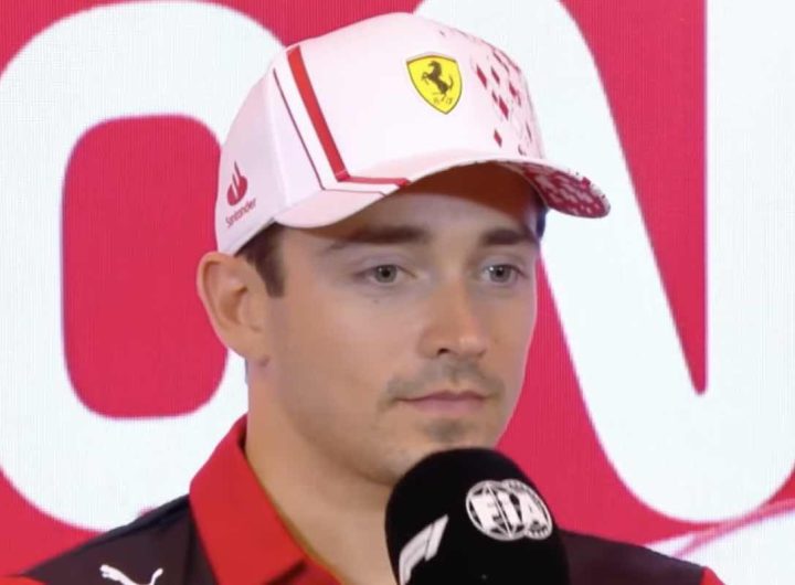 Leclerc in conferenza