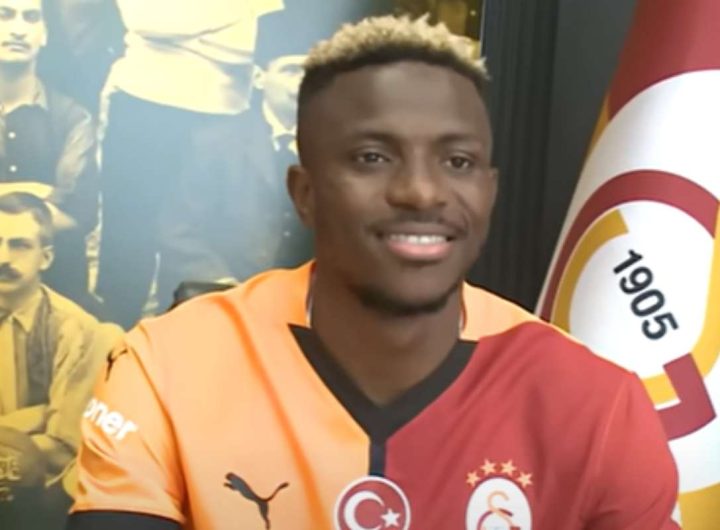 Osimhen nel giorno della presentazione al Galatasaray