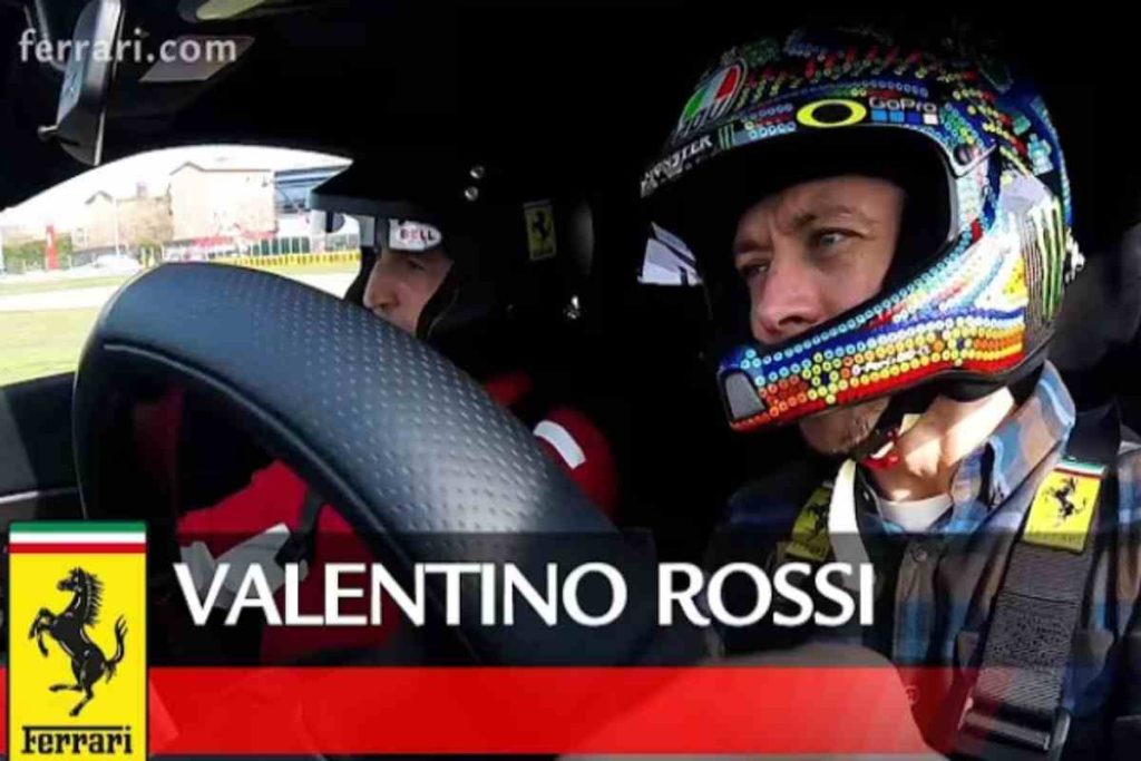 Valentino Rossi in Ferrari