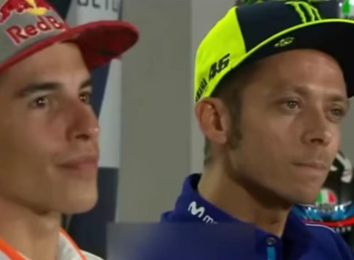 Valentino Rossi e Marc Marquez ai tempi del MotoGP