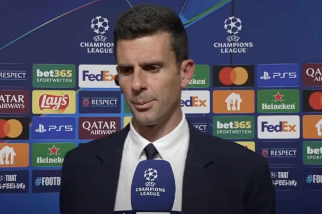 Thiago Motta intervistato dopo Juve-Psv