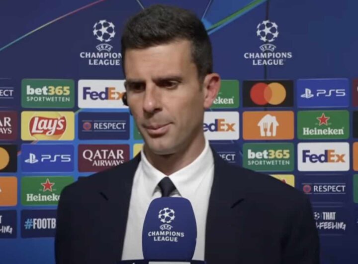 Thiago Motta intervistato dopo Juve-Psv