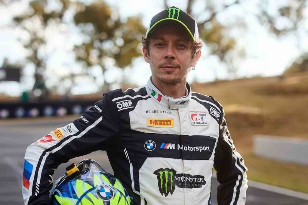 Valentino Rossi prima di una gara