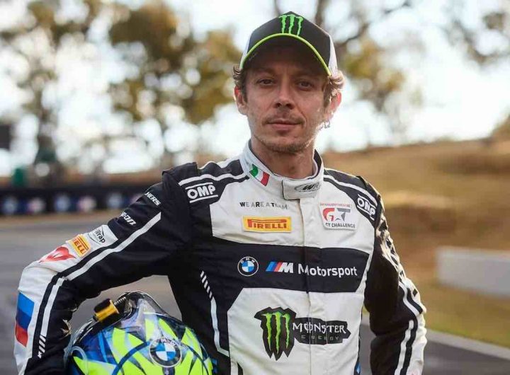 Valentino Rossi prima di una gara