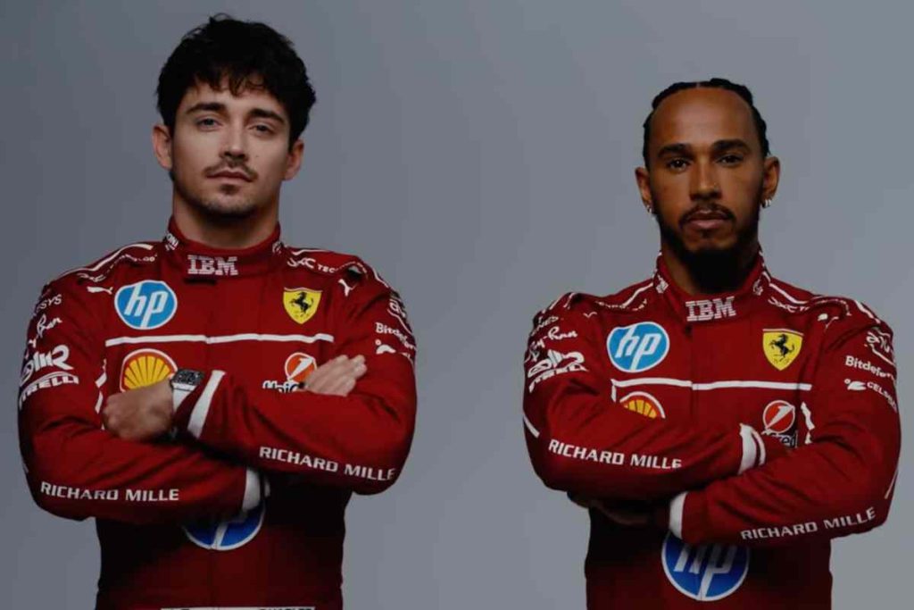 Charles Leclerc e Lewis Hamilton, piloti della Scuderia Ferrari