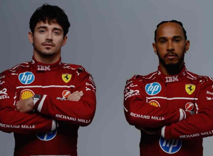 Charles Leclerc e Lewis Hamilton, piloti della Scuderia Ferrari