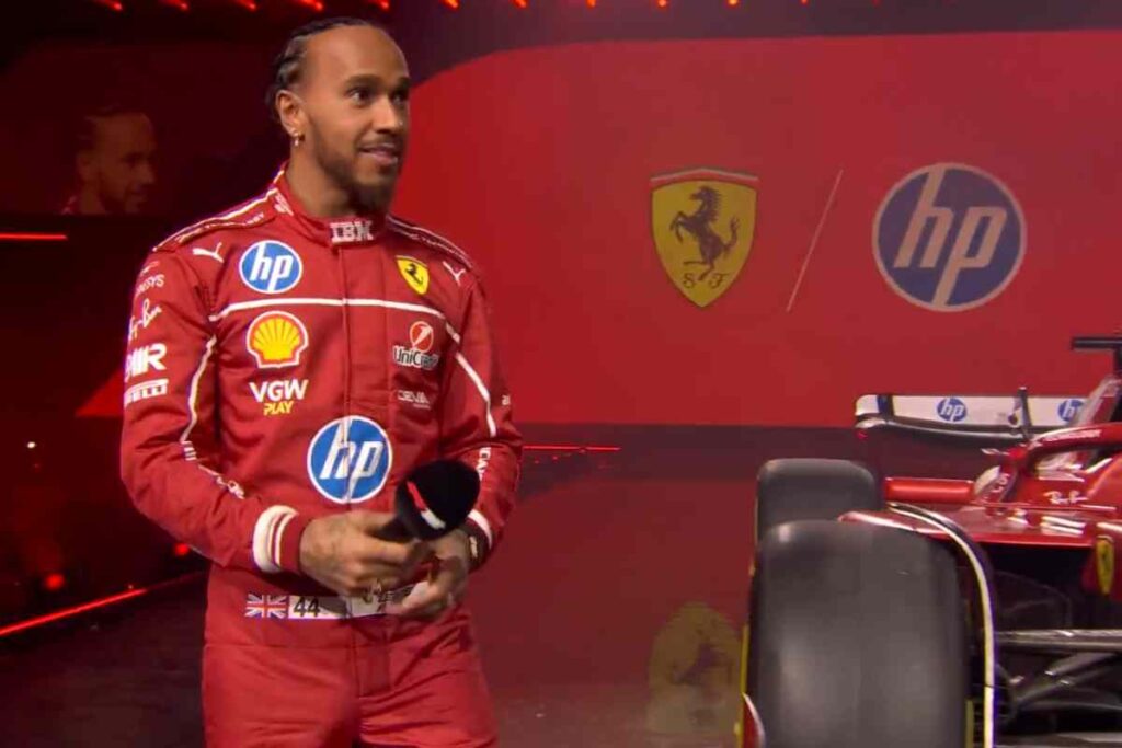 Lewis Hamilton in Ferrari