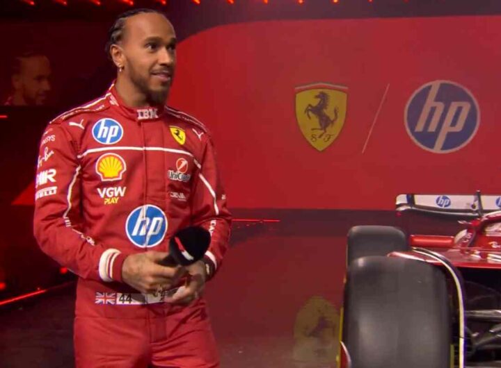 Lewis Hamilton in Ferrari