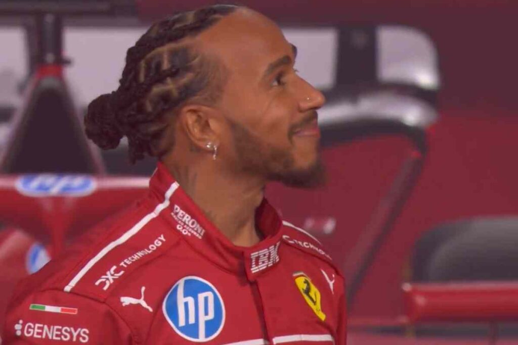 Lewis Hamilton in Ferrari