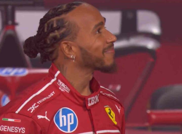 Lewis Hamilton in Ferrari