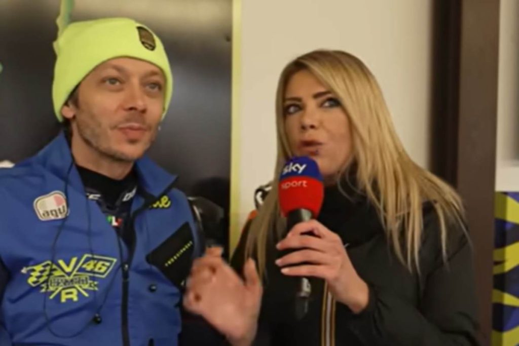 Valentino Rossi intervistato da Sky Sport